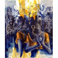 Shaista Momin, Untitled, 30 x 36 Inch, Acrylic on Canvas, Figurative Painting, AC-SHM-009